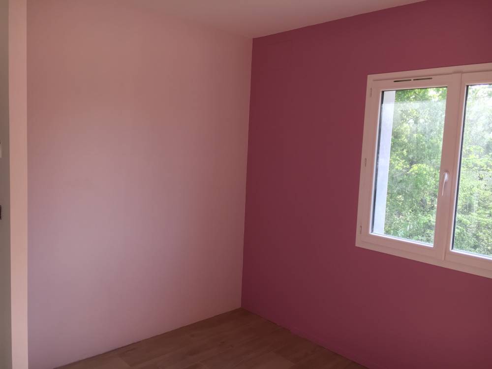 peinture mur rose